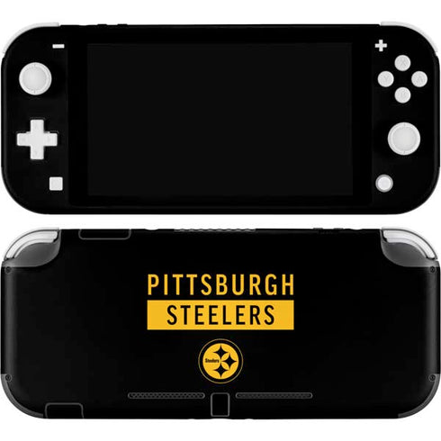 NFL Pittsburgh Steelers Black Performance Series Nintendo Switch Lite Skin